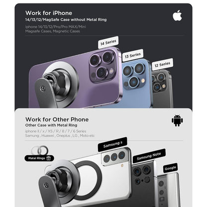 Magnetski nosač za auto Lisen, Univerzalni, Crni YL0223050002