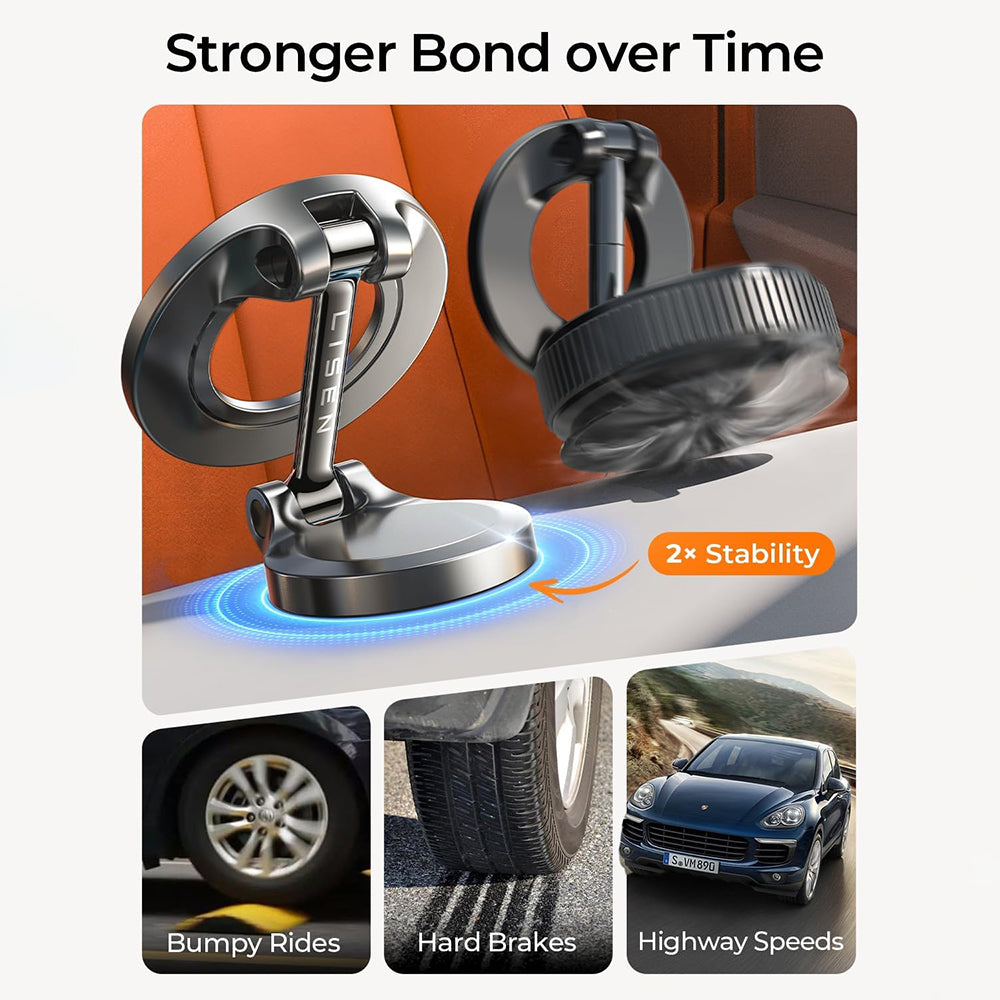 Magnetni auto nosač Lisen, univerzalni, crni YL0223080002