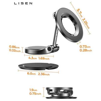 Magnetni auto nosač Lisen, univerzalni, crni YL0223080002