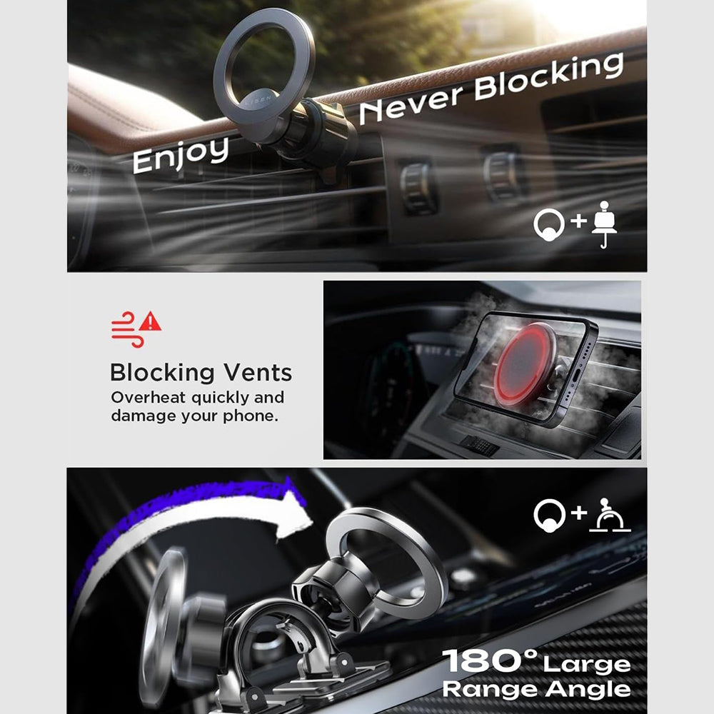 Magnetni auto nosač Lisen, Univerzalan, Crni YL0223110033