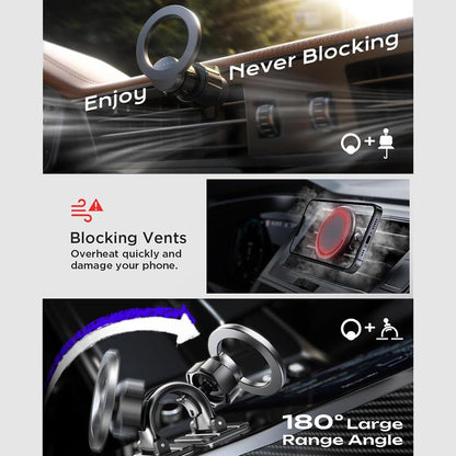 Magnetni auto nosač Lisen, Univerzalan, Crni YL0223110033