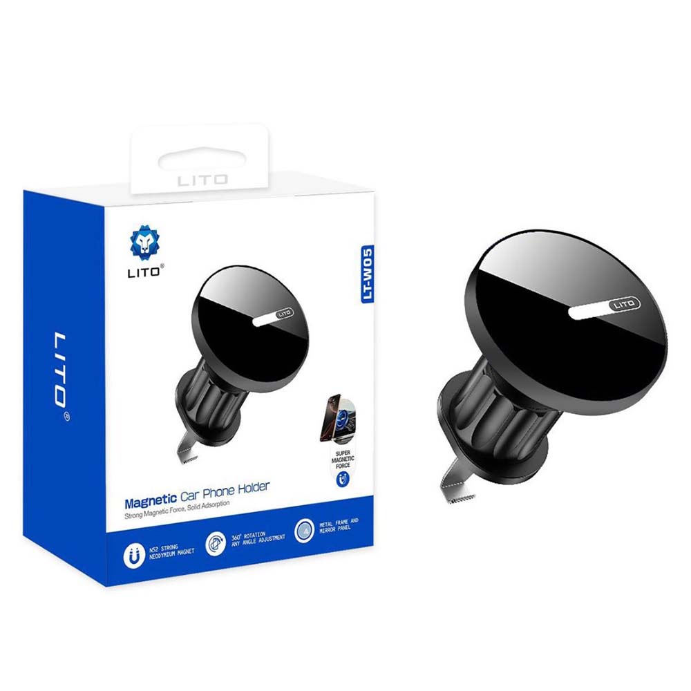 Magnetski auto nosač Lito LT-W05, Univerzalan, Crni