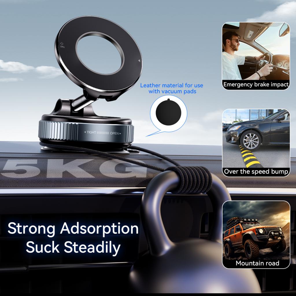 Magnetski auto nosač XO Design C169, Univerzalan, Crni