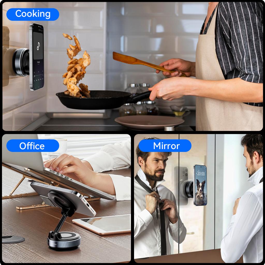 Magnetski auto nosač XO Design C169, Univerzalan, Crni