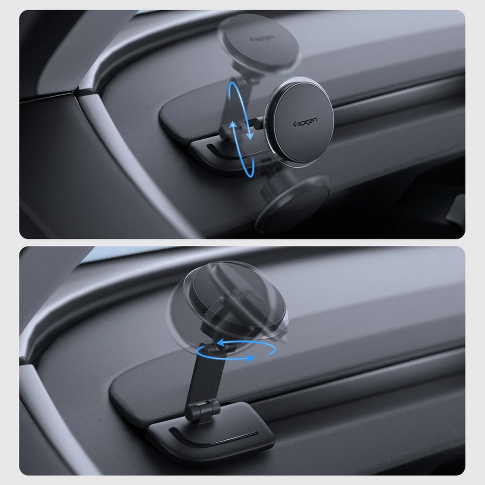 Magnetski automobilski držač Spigen TAM110 za Tesla Y / 3 / Y L, crni ACP11873