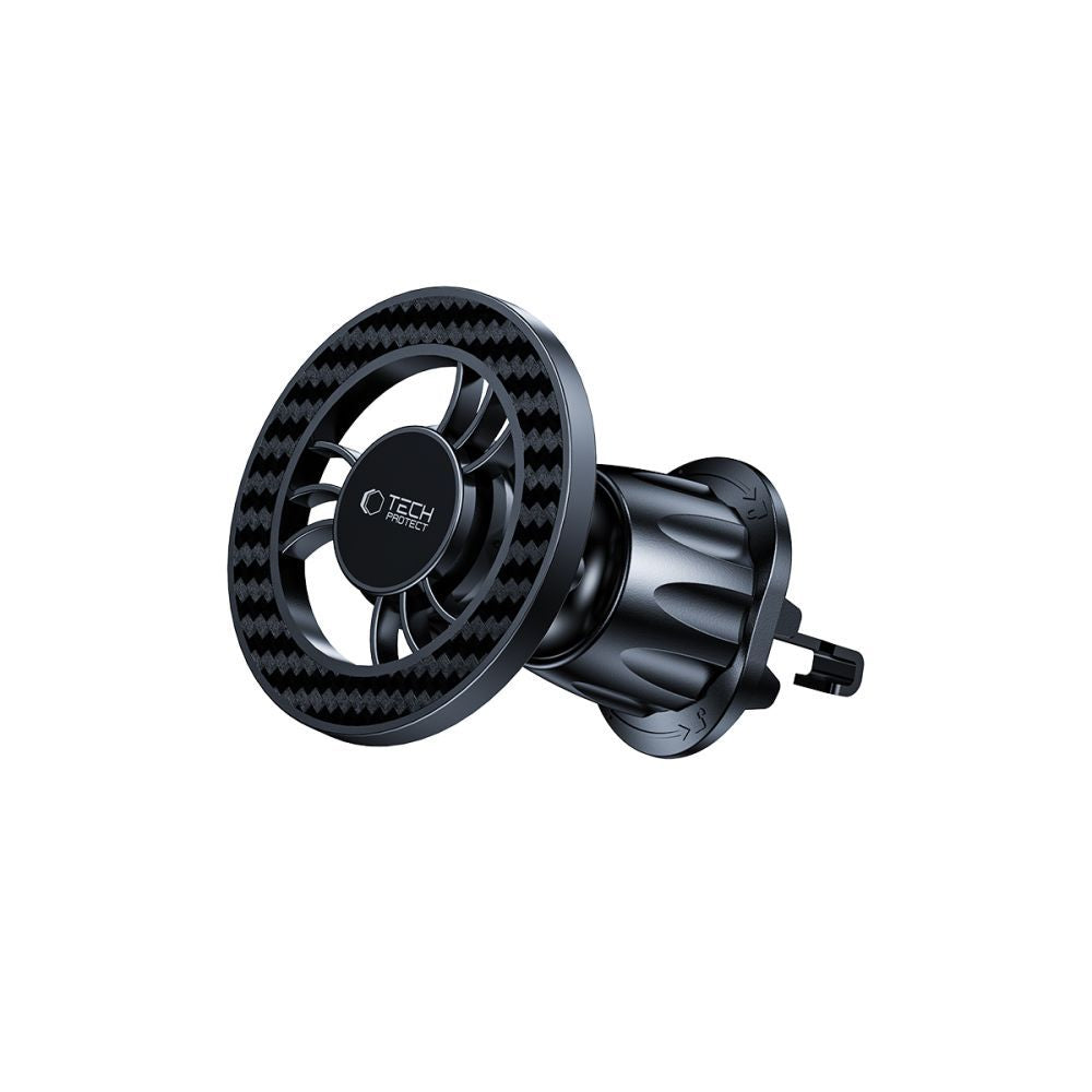 Auto nosač Magnetic Tech-Protect N56 Carbon Vent, Univerzalan, Crni