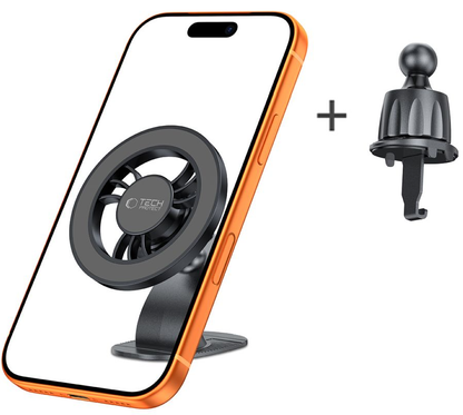 Univerzalni magnetski auto držač Tech-Protect N56 2in1 II, Crni