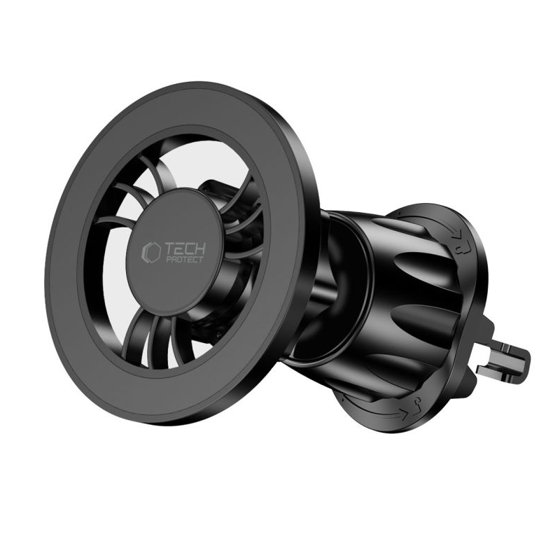 Univerzalni magnetski auto držač Tech-Protect N56 2in1 II, Crni