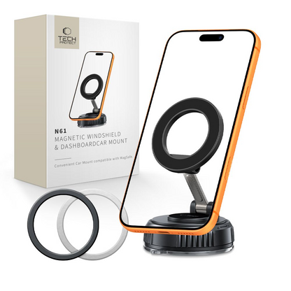 Auto nosač Magnetic Tech-Protect N61, Univerzalan, Crni