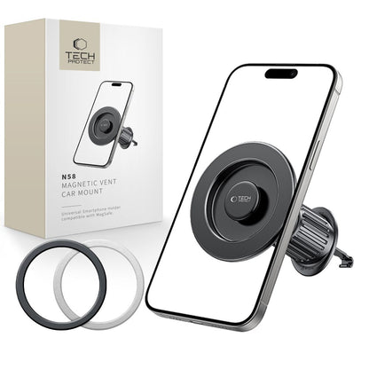 Magnetski auto nosač Tech-Protect N58 Vent, Univerzalan, Crni