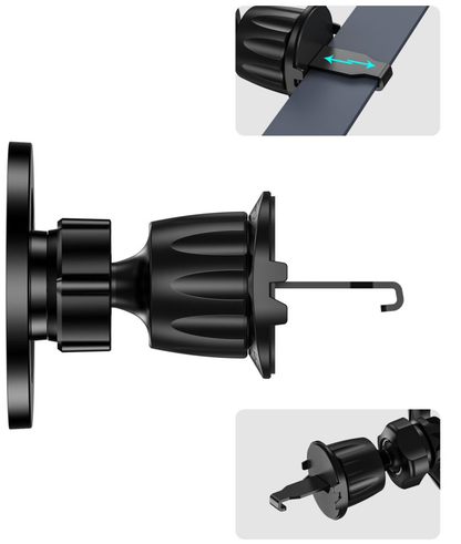 Univerzalni magnetski auto držač Tech-Protect N56 2in1 II, Crni
