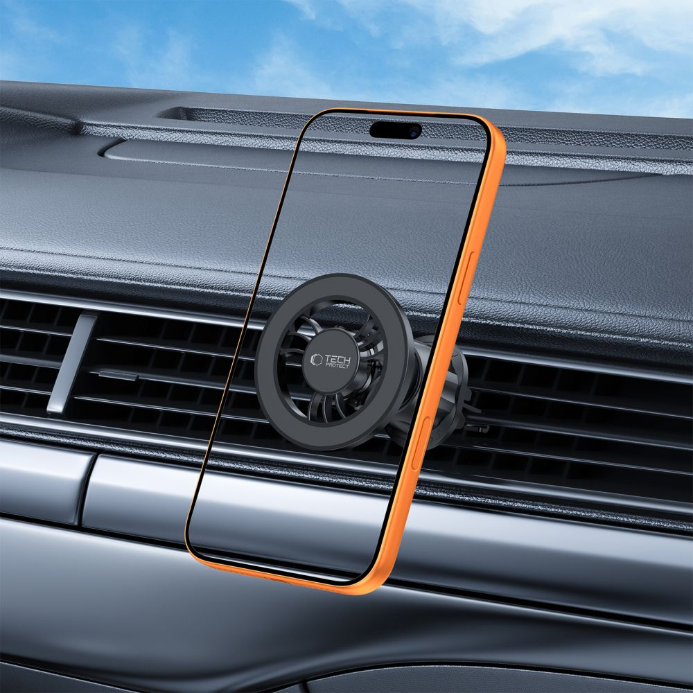 Univerzalni magnetski auto držač Tech-Protect N56 2in1 II, Crni