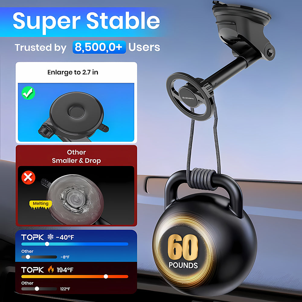 Auto nosač Magnetic Techsuit S12, Univerzalan, Crni