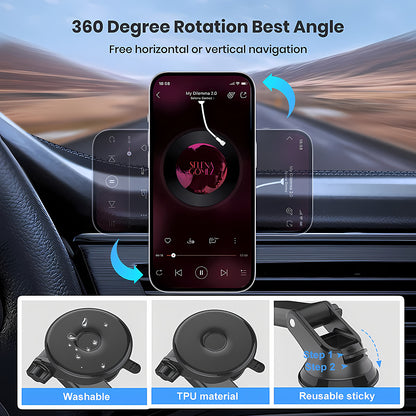 Auto nosač Magnetic Techsuit S12, Univerzalan, Crni