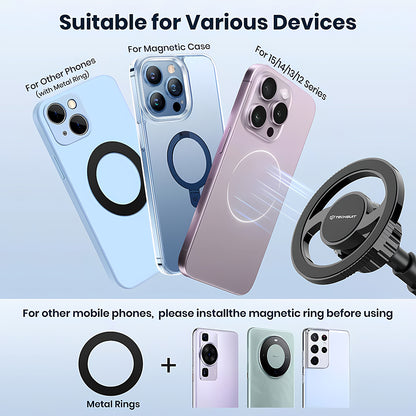 Auto nosač Magnetic Techsuit S12, Univerzalan, Crni