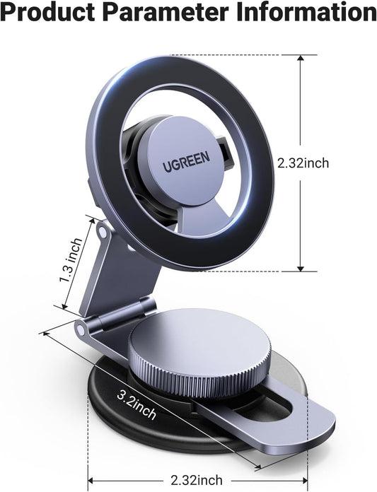 Magnetski auto nosač UGREEN LP865, Univerzalan, Crni