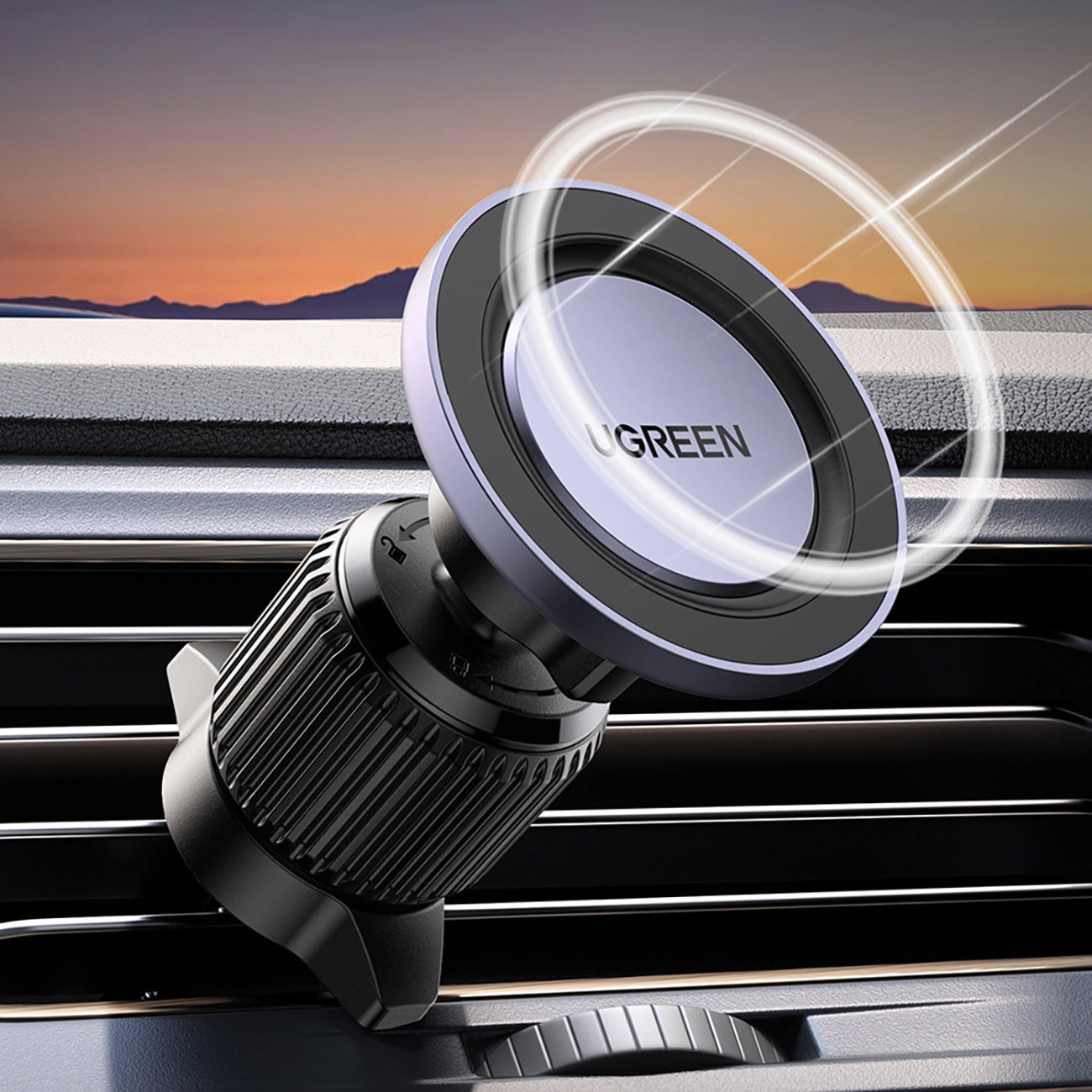 Magnetni auto nosač UGREEN LP428, Univerzalan, Crni