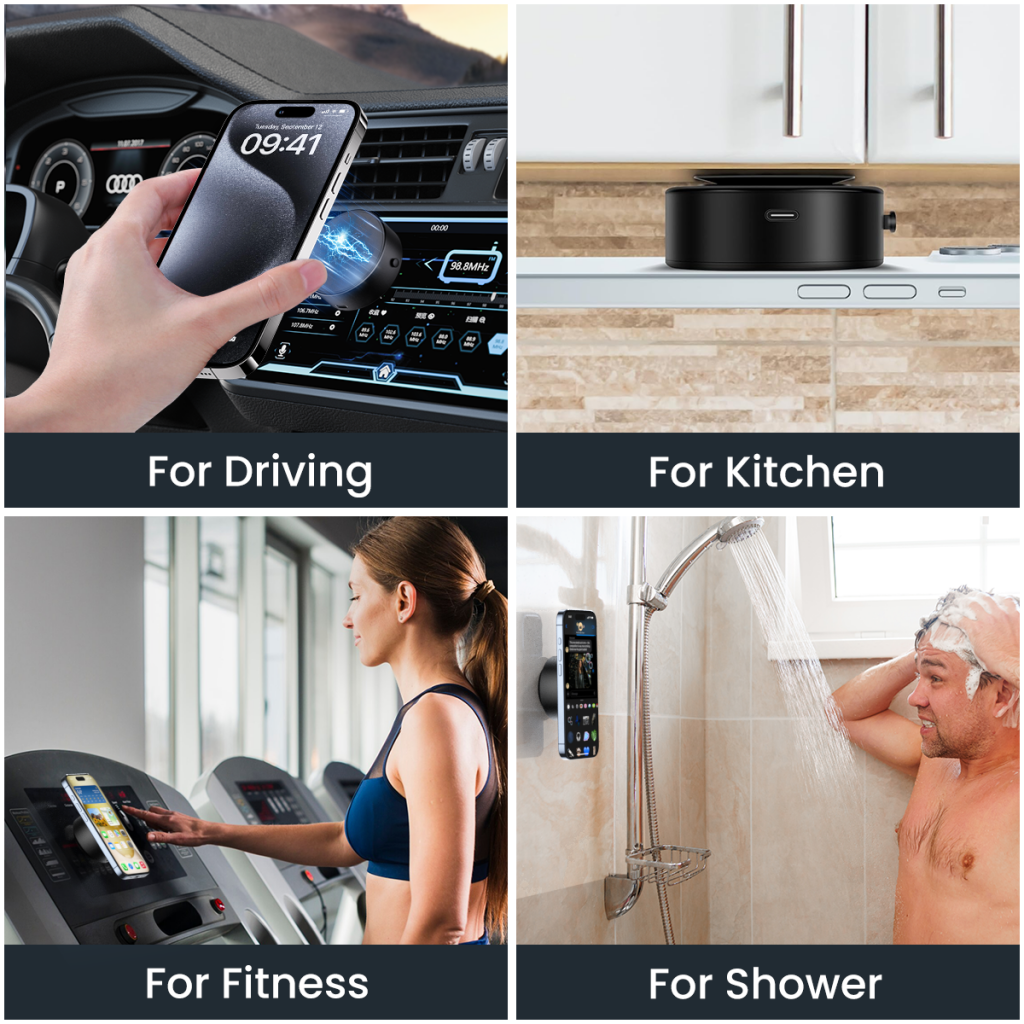 Auto nosač Magnetic XO Design C155, Univerzalan, Crni