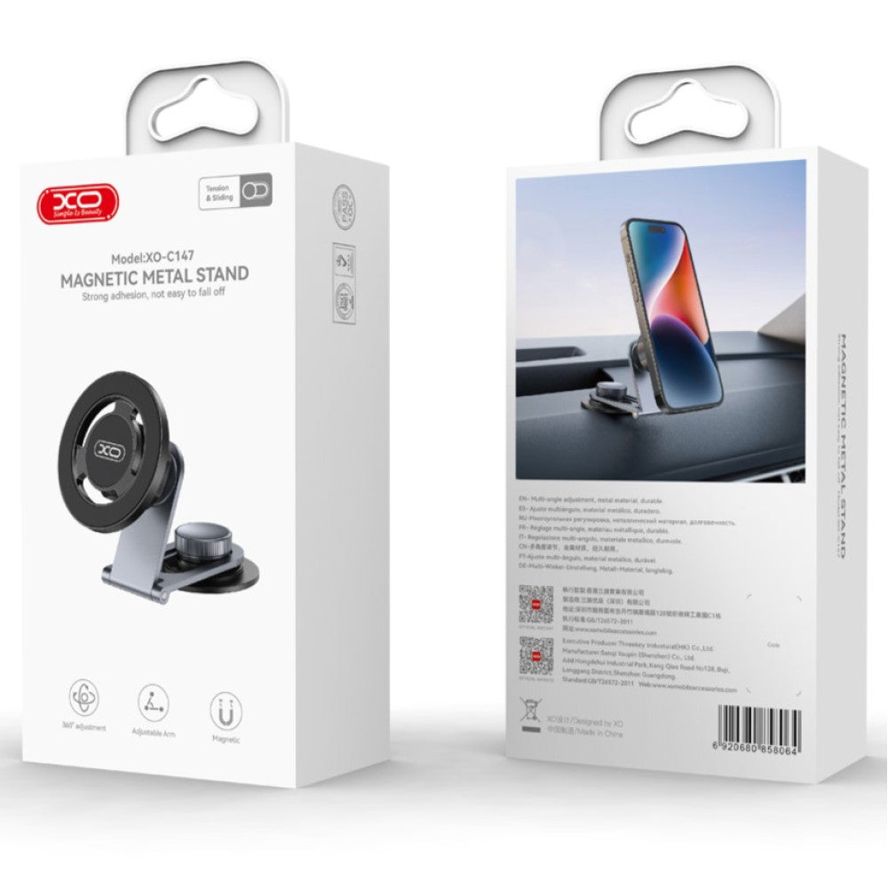 Magnetski auto nosač XO Design C147, Univerzalan, Sivi