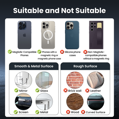 Auto nosač Magnetic XO Design C155, Univerzalan, Crni