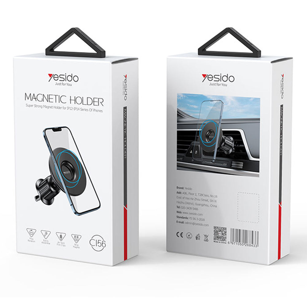 Magnetni auto nosač Yesido C156, Univerzalan, Crni