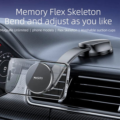 Magnetni auto nosač Yesido C176, Univerzalan, Crni