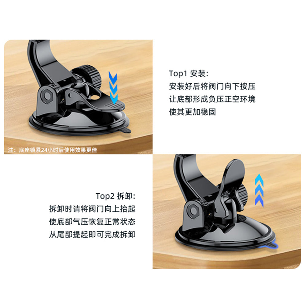 Auto magnetski nosač Yesido C177, Univerzalan, Crni