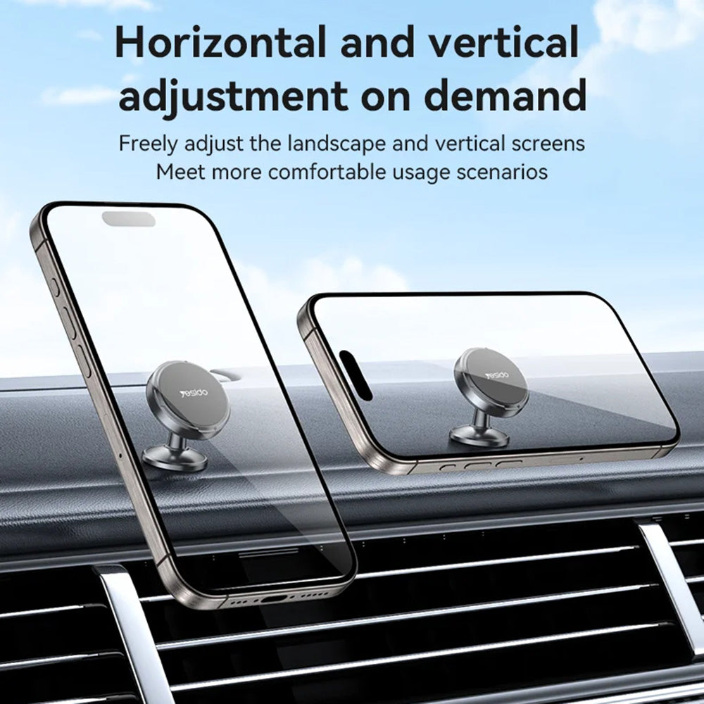 Magnetski auto nosač Yesido C215, Univerzalan, Crni