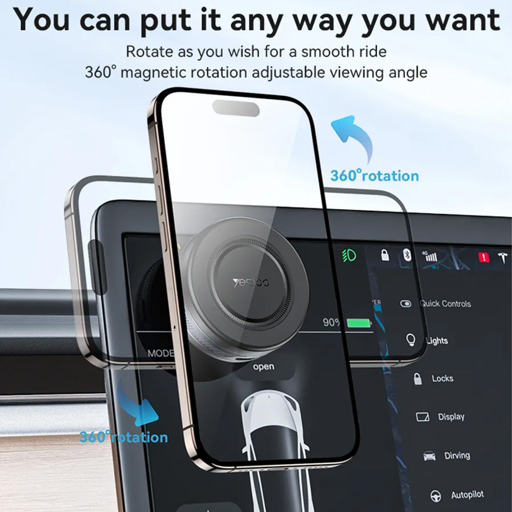 Magnetski auto nosač Yesido C223, Univerzalan, Crni