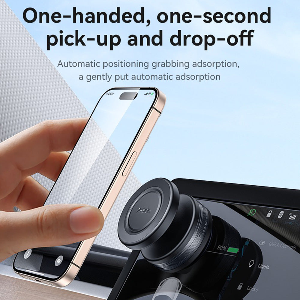 Auto magnetski nosač Yesido C224, Univerzalan, Crni