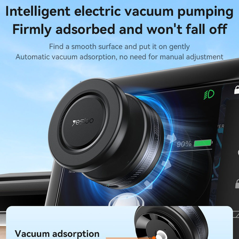 Auto magnetski nosač Yesido C224, Univerzalan, Crni