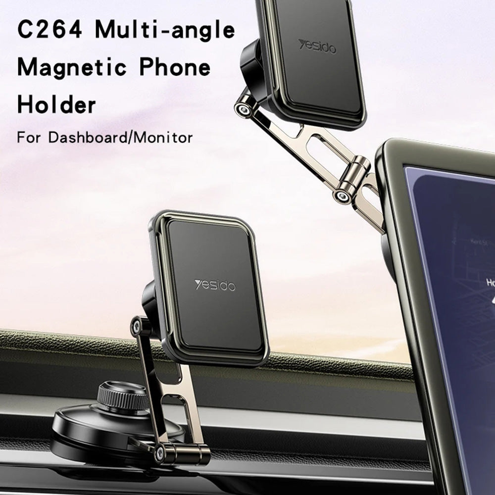 Magnetni auto nosač Yesido C264, Univerzalan, Crni