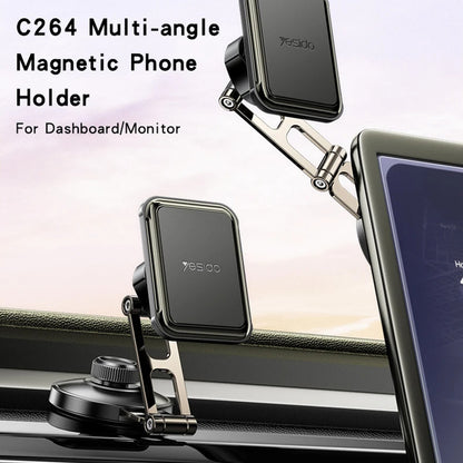 Magnetni auto nosač Yesido C264, Univerzalan, Crni