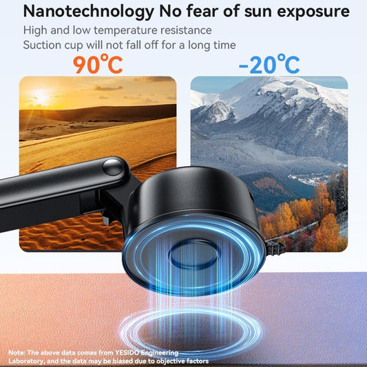 Magnetski auto nosač Yesido C266, Univerzalan, Crni