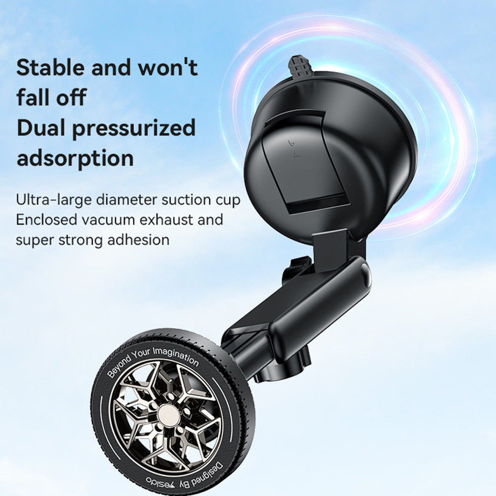 Magnetski auto nosač Yesido C266, Univerzalan, Crni