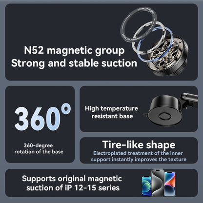 Magnetski auto nosač Yesido C266, Univerzalan, Crni