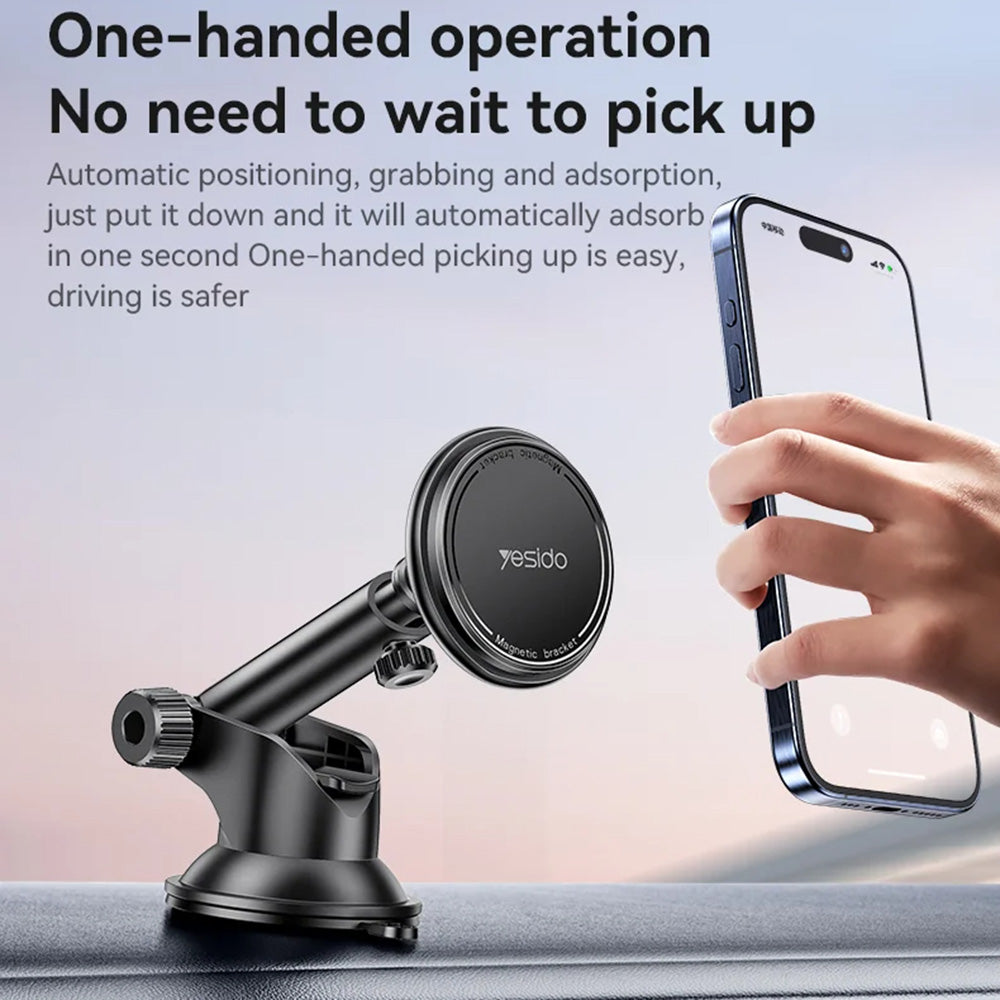 Magnetski auto nosač Yesido C269, Univerzalan, Crni