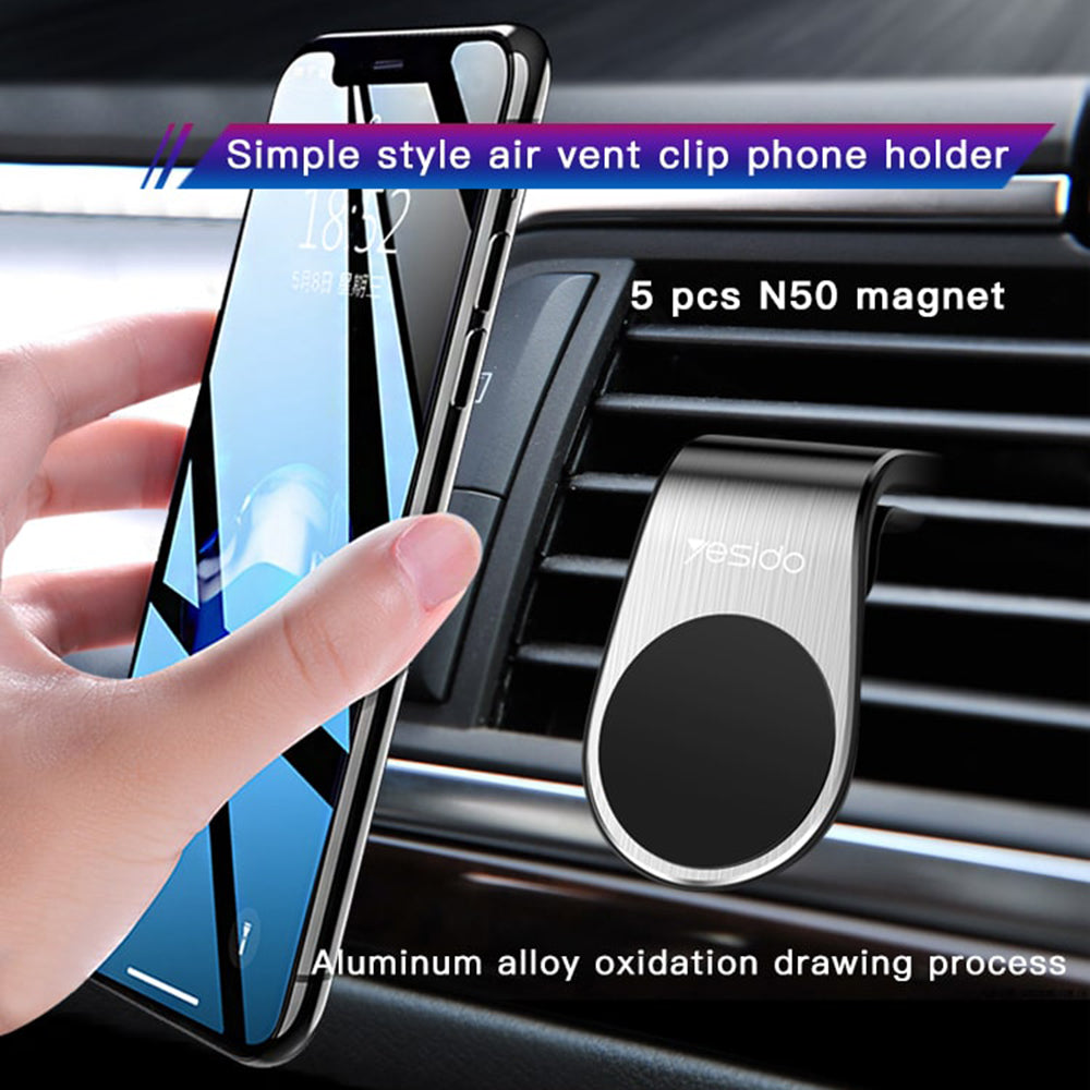 Magnetni auto nosač Yesido C64, Univerzalan, Crni