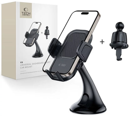 Auto nosač Tech-Protect V8-3 2in1, Univerzalan, Crni