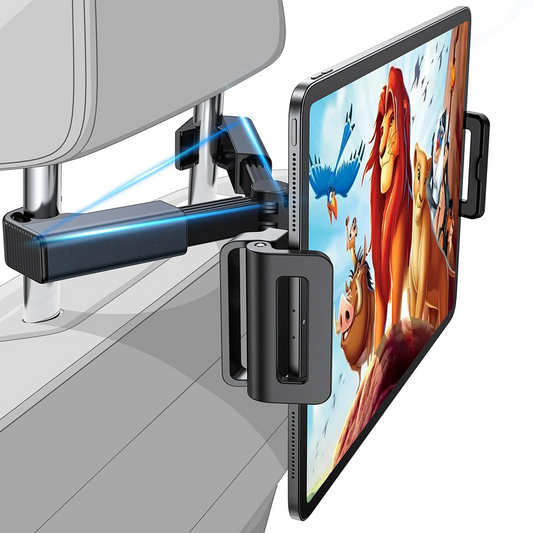 Lisen naslon za auto za telefon / tablet, 4.7inch - 12.9inch, crni, obnovljen YL0221030002