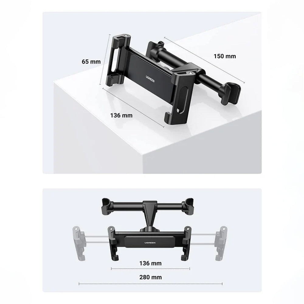 Auto nosač za naslon za glavu UGREEN LP160 (60108), 4.7inch - 12.9inch, Crni