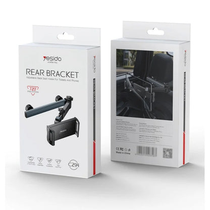 Auto nosač za naslon za glavu Yesido C294, 4.7 inča - 13 inča, Crni