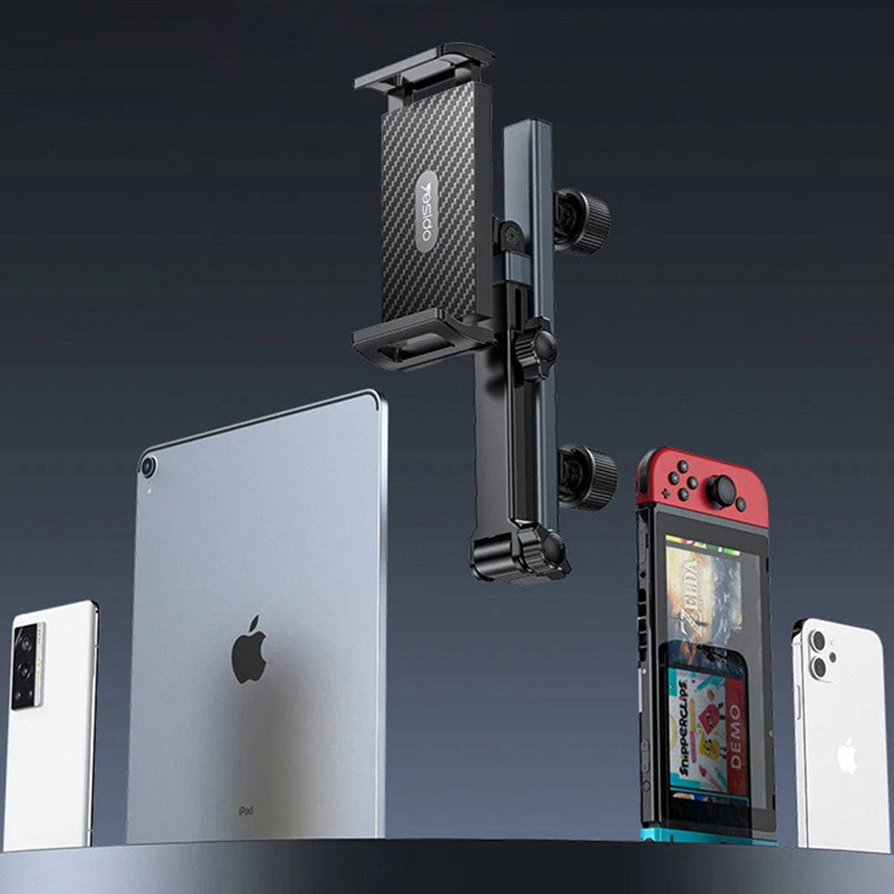 Auto nosač za naslon za glavu Yesido C294, 4.7 inča - 13 inča, Crni