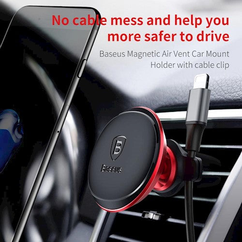 Auto nosač Baseus Magnetic Air Vent, Univerzalni, Crveni SUGX-A09