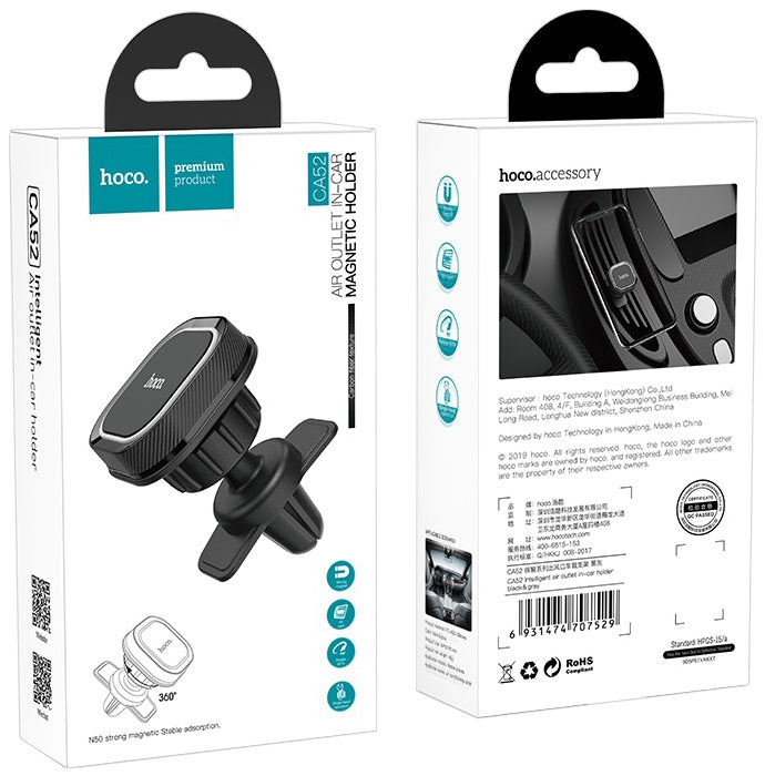 Magnetski auto nosač HOCO CA52, Univerzalan, Crni