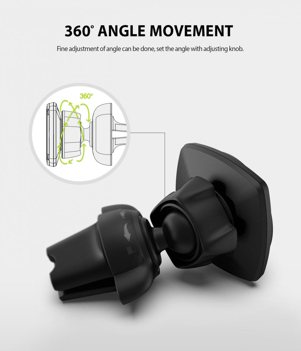 Univerzalni magnetski auto držač Ringke Power Clip, crni