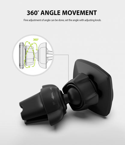 Univerzalni magnetski auto držač Ringke Power Clip, crni