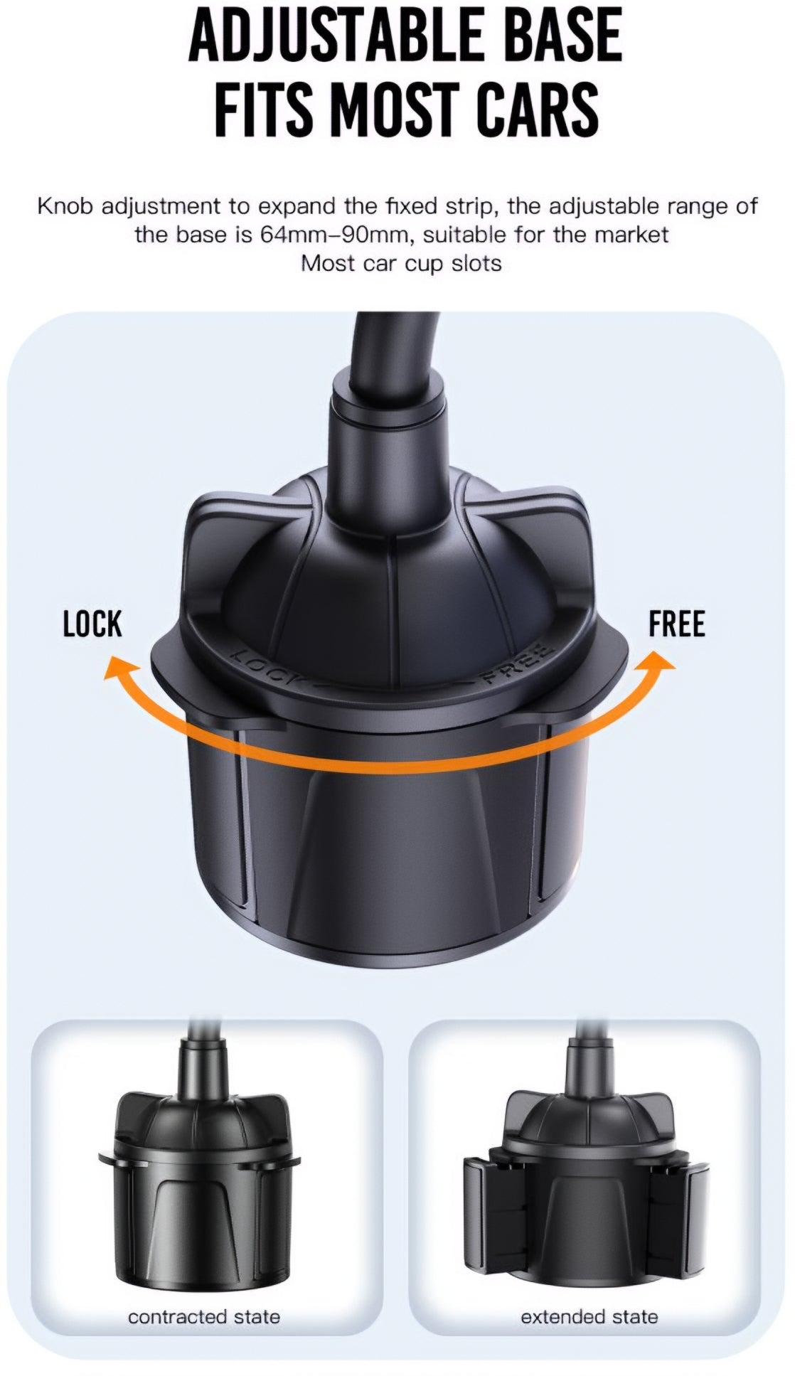 Auto nosač XO Design C105, Univerzalan, Crni