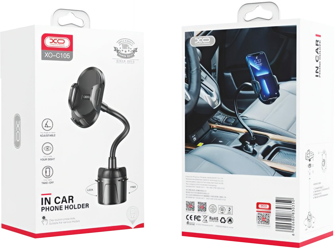 Auto nosač XO Design C105, Univerzalan, Crni