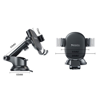 Auto nosač Yesido C120, 4inch - 6.5inch, Crni